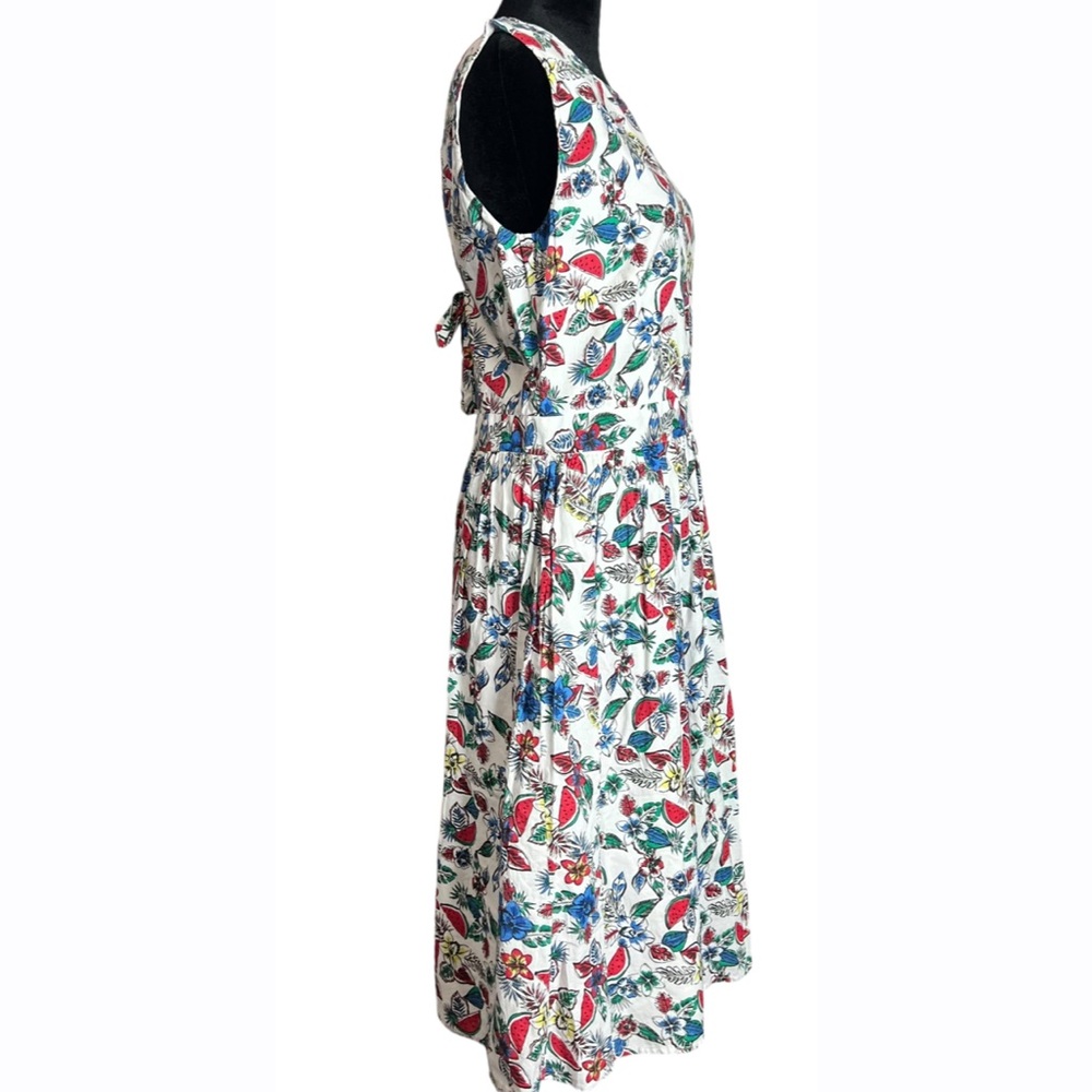Long Tall Sally‎ Womens 8 Multi Color Sleeveless Midi Dress - Picture 5 of 12